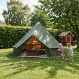 Sunny Hiker - Bomuld Large 10-personers Klokketelt // Grøn fra Sunny Hiker - billede nr. 3 hos GrejFreak.dk