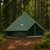 Sunny Hiker - Bomuld Large 10-personers Klokketelt // Grøn fra Sunny Hiker - billede nr. 5 hos GrejFreak.dk