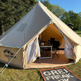 Sunny Hiker - Bomuld Large 10-personers Klokketelt // Beige fra Sunny Hiker - billede nr. 3 hos GrejFreak.dk