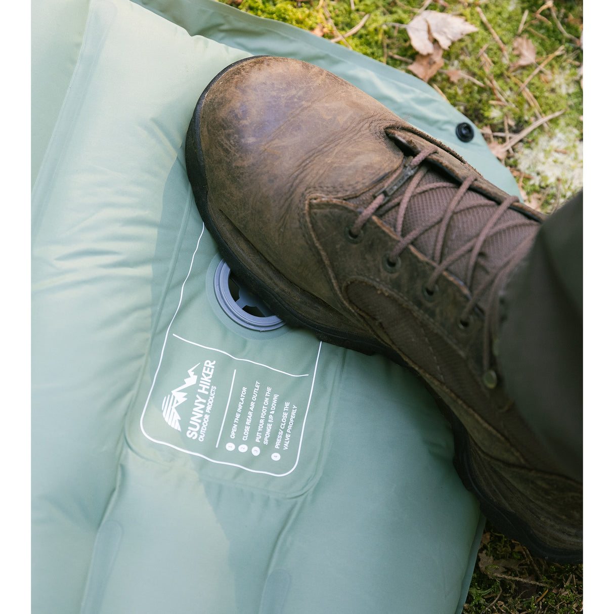 Sunny Hiker - Explorer Liggeunderlag m. Fodpumpe fra Sunny Hiker - billede nr. 6 hos GrejFreak.dk