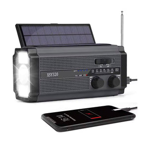 Sunny Hiker - Nødradio m. Powerbank 5.000 mAh (Kan bruge 3xAAA Batterier) // Sort fra Sunny Hiker - billede nr. 4 hos GrejFreak.dk