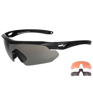 Swiss Eye - Nighthawk Beskyttelsesbriller // Sort fra Swiss Eye - billede nr. 1 hos GrejFreak.dk