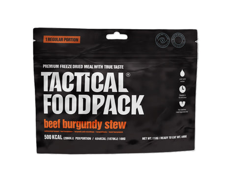 Tactical Foodpack - Burgundy Stew med oksekød, 500 kcal fra Tactical Foodpack - billede nr. 1 hos GrejFreak.dk