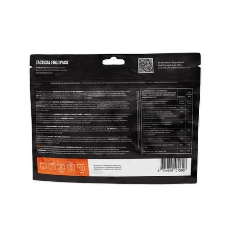Tactical Foodpack - Sødkartoffel i Karry - Stor Portion, 701 kcal fra Tactical Foodpack - billede nr. 3 hos GrejFreak.dk