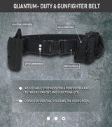 Tardigrade Tactical - Quantum Duty & Gunfighter Bælte // Sort - Plastspænde fra Tardigrade Tactical - billede nr. 5 hos GrejFreak.dk