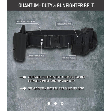 Tardigrade Tactical - Quantum Duty & Gunfighter Bælte // Sort - Plastspænde fra Tardigrade Tactical - billede nr. 5 hos GrejFreak.dk