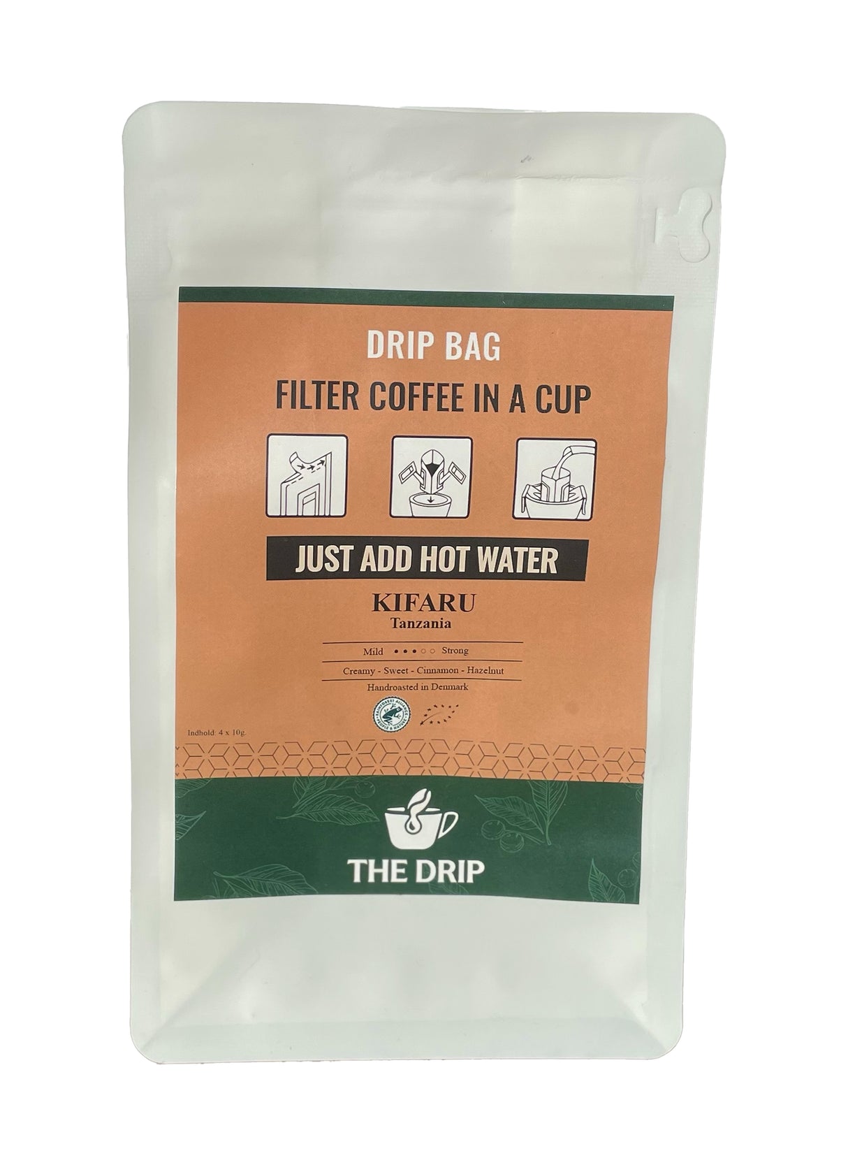 The Drip - Coffee Drip Bags, Tanzania 4-Pak fra GrejFreak.dk - billede nr. 1 hos GrejFreak.dk