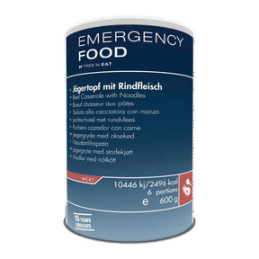 Trek'n Eat - Emergency Food Jægergryde Med Oksekød Og Nudler, 6 Portioner, 600g (15 års holdbarhed) fra Trek'n Eat - billede nr. 1 hos GrejFreak.dk