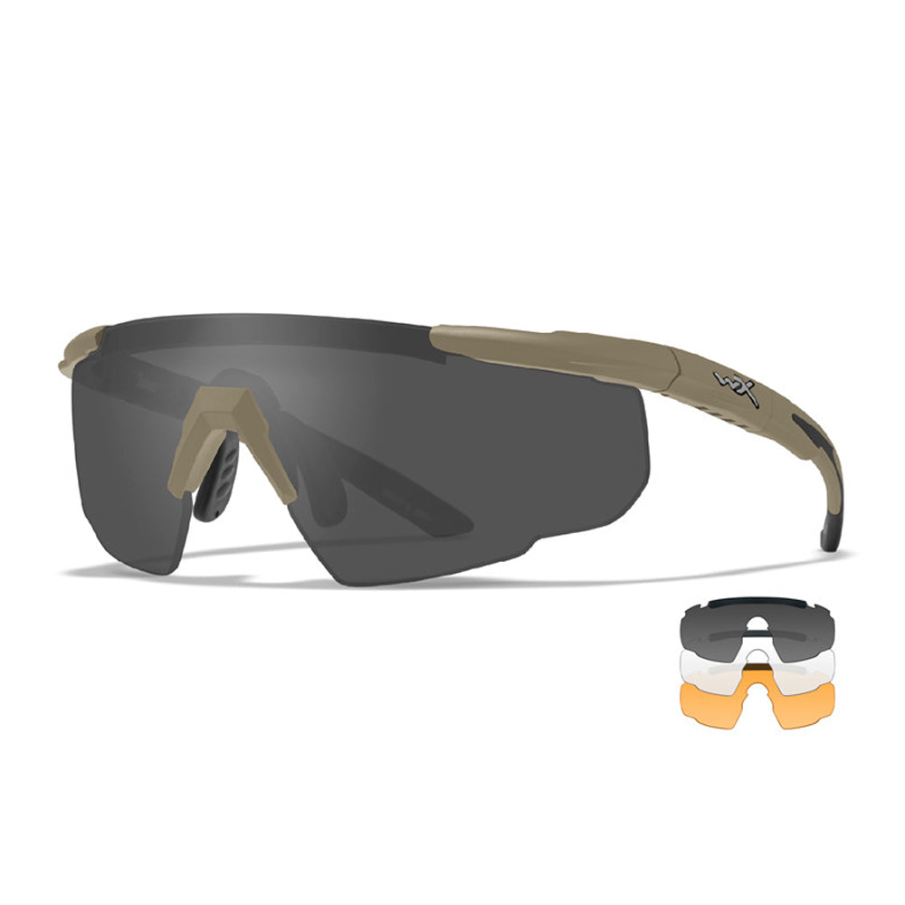 Wiley X - Saber Advanced Ballistiske Briller i Sand - 3 Linser fra Wiley X - billede nr. 3 hos GrejFreak.dk