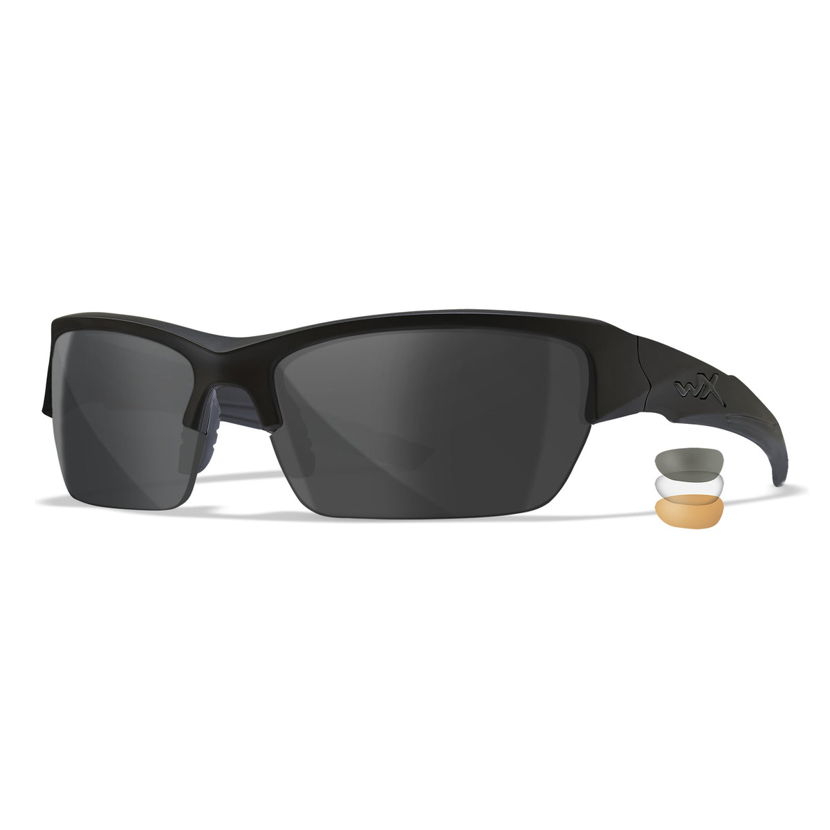 Wiley X - Valor 2.5 Ballistiske Briller // Matte Black - 3 Linser fra Wiley X - billede nr. 1 hos GrejFreak.dk
