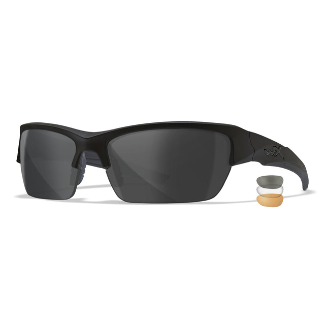 Wiley X - Valor 2.5 Ballistiske Briller // Matte Black - 3 Linser fra Wiley X - billede nr. 1 hos GrejFreak.dk