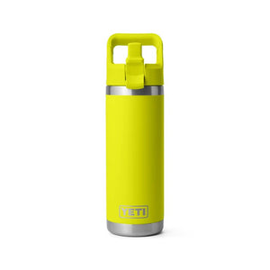 YETI - Rambler Straw Cap Flaske 532 ml // Firefly Yellow fra YETI - billede nr. 1 hos GrejFreak.dk