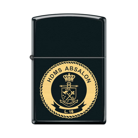 Zippo - Black Matte Lighter m. firmalogo fra Zippo - billede nr. 1 hos GrejFreak.dk