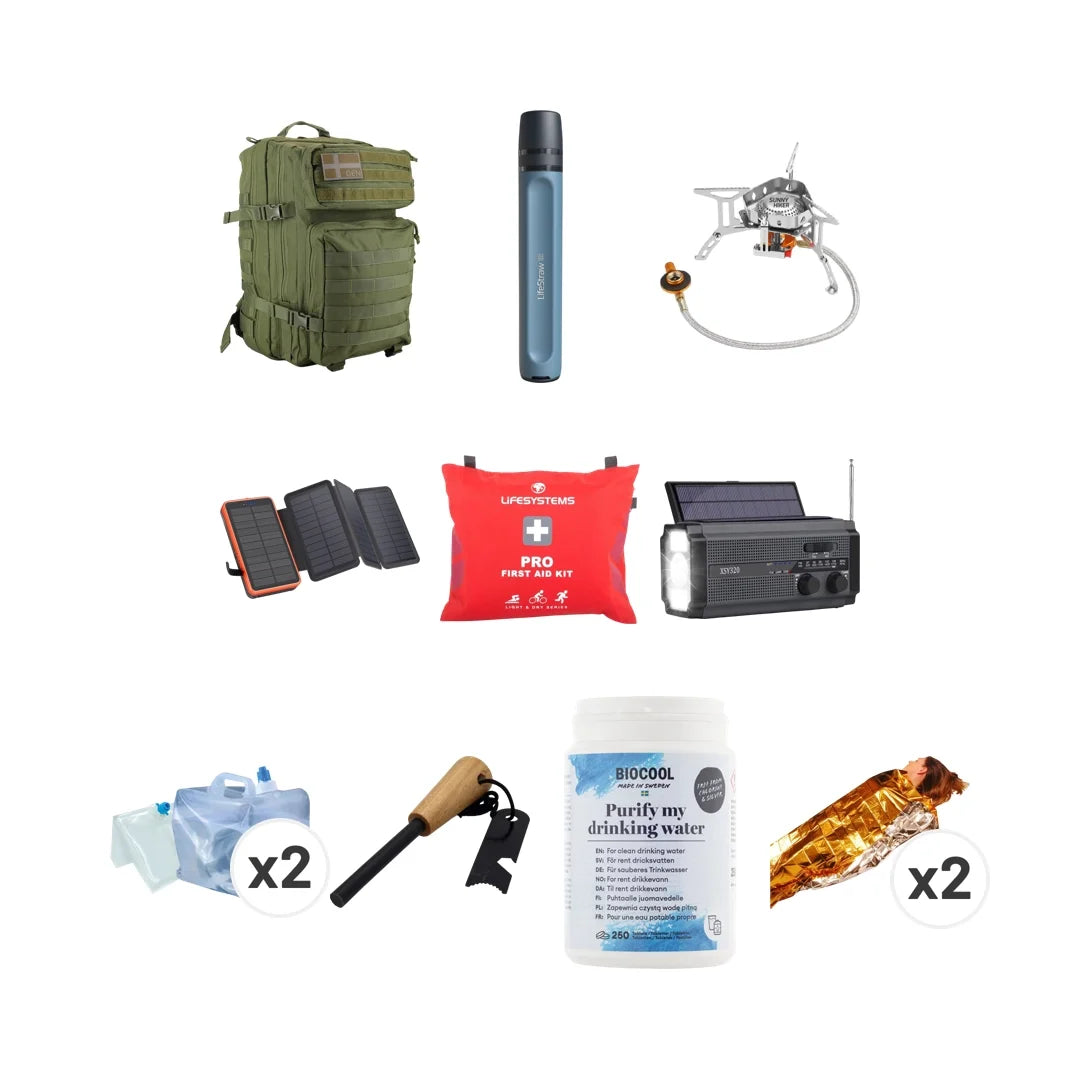 Beredskabstaske - Til 2 Personer fra GrejFreak - billede nr. 1 hos GrejFreak.dk