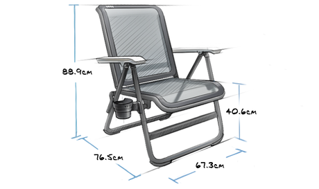 Yeti - Hondo Beach Chair // Navy fra YETI - billede nr. 10 hos GrejFreak.dk