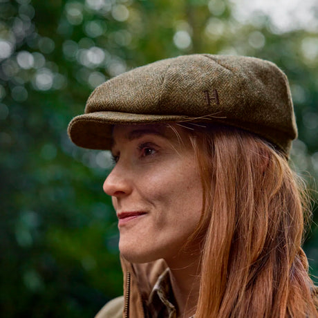 Härkila - Kenmore Cl. Baker Boy Cap // Forest Green/Herringbone fra Härkila - billede nr. 2 hos GrejFreak.dk