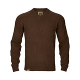 Härkila - Vincent Merino V-Neck Pullover // Demitasse Brown fra Härkila - billede nr. 1 hos GrejFreak.dk