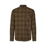 Seeland - Glen Flannel Skjorte // Pine Green/Dark Navy Check fra Seeland - billede nr. 1 hos GrejFreak.dk