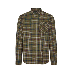 Seeland - Glen Flannel Skjorte // Grape Leaf/Dark Navy Check fra Seeland - billede nr. 1 hos GrejFreak.dk