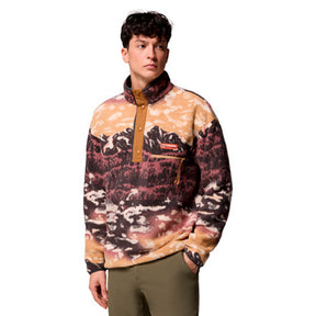 Columbia - Helvetia II Printed Half Snap Fleece Pullover // Camel Brown Sisters fra Columbia - billede nr. 1 hos GrejFreak.dk