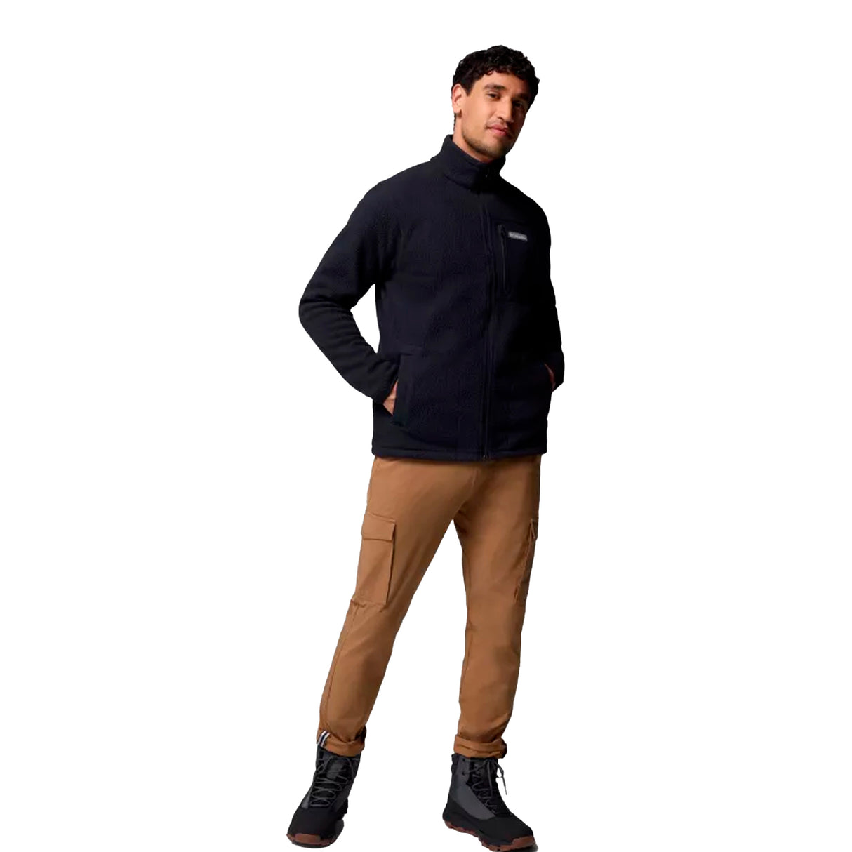 Columbia - Jasper Ridge Pebbled Full Zip Herre fleece // Sort fra Columbia - billede nr. 5 hos GrejFreak.dk