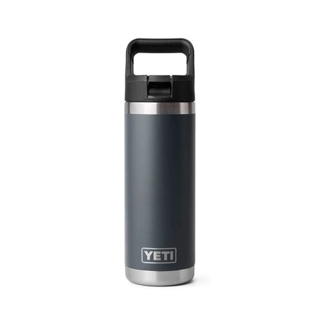 YETI - Rambler Straw Cap Flaske 532 ml // Charcoal fra YETI - billede nr. 1 hos GrejFreak.dk