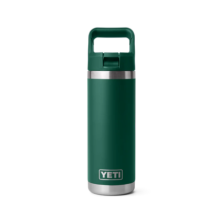 YETI - Rambler Straw Cap Flaske 532 ml // Black Forest Green fra YETI - billede nr. 1 hos GrejFreak.dk