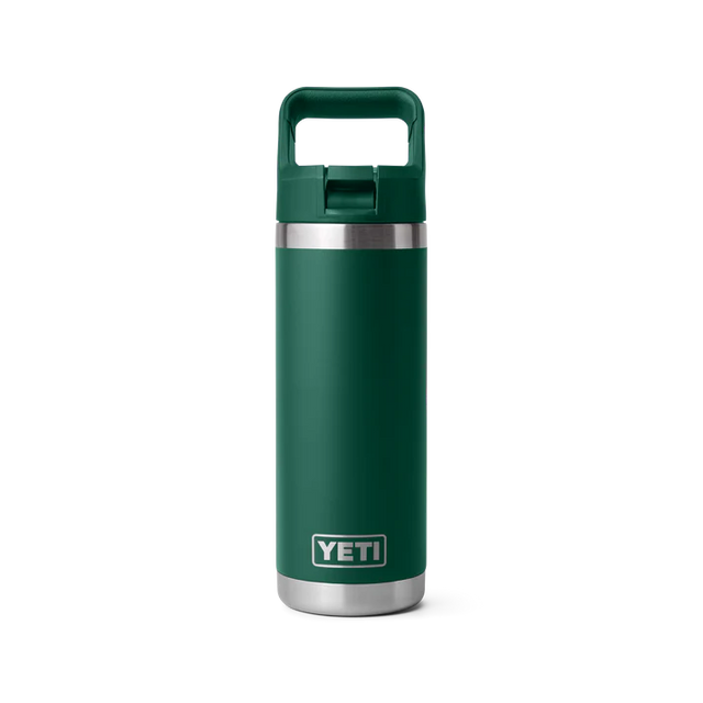 YETI - Rambler Straw Cap Flaske 532 ml // Black Forest Green fra YETI - billede nr. 1 hos GrejFreak.dk