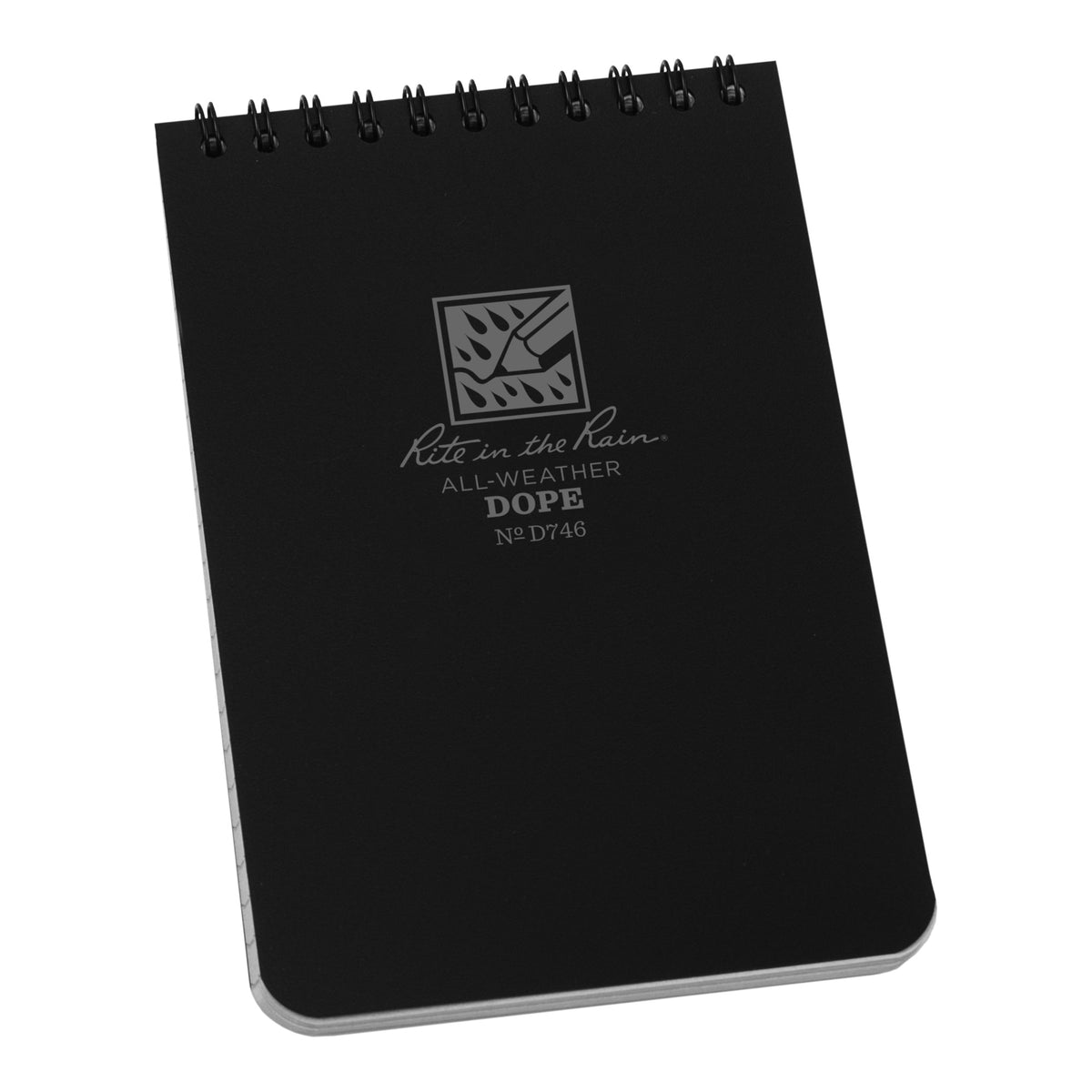 Rite in the Rain - DOPE Logbook 10 x 15 cm // Sort fra Rite in the Rain - billede nr. 1 hos GrejFreak.dk