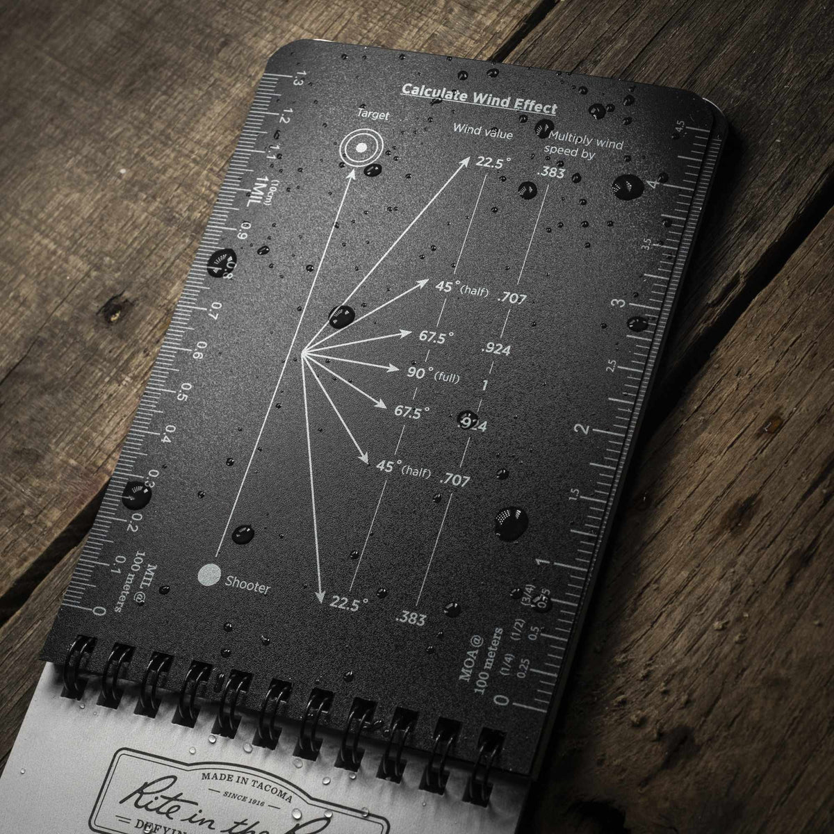 Rite in the Rain - DOPE Logbook 10 x 15 cm // Sort fra Rite in the Rain - billede nr. 6 hos GrejFreak.dk