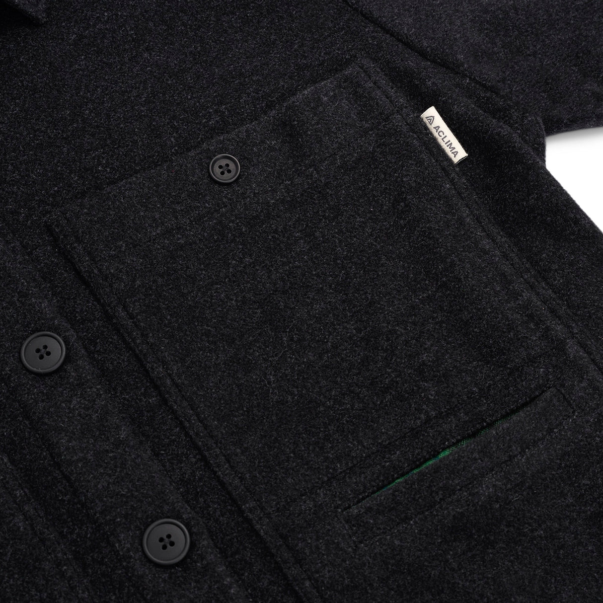 Aclima - Reborn Lumber Jakke Herre // Dark Grey Melange fra Aclima - billede nr. 9 hos GrejFreak.dk