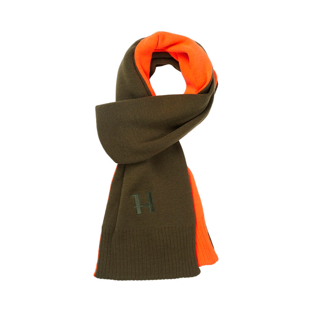 Härkila - Reversible Halstørklæde // Willow Green/Orange fra Härkila - billede nr. 1 hos GrejFreak.dk