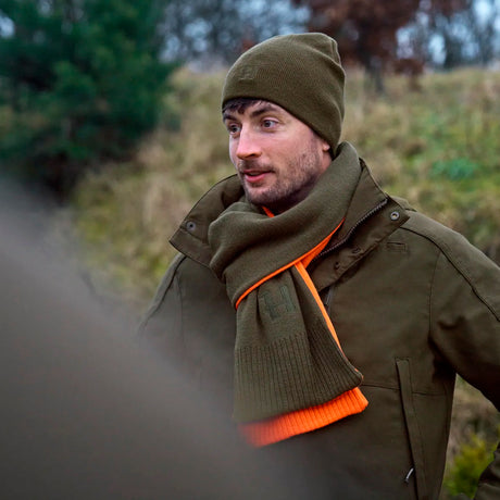 Härkila - Reversible Halstørklæde // Willow Green/Orange fra Härkila - billede nr. 3 hos GrejFreak.dk