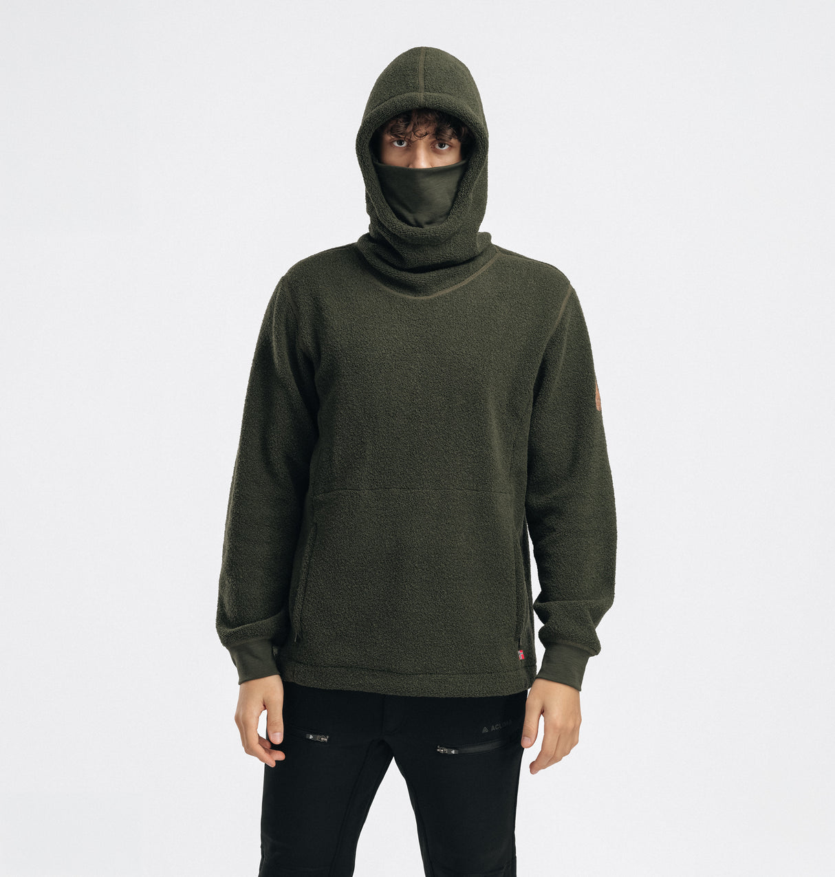 Aclima - ReBorn Terry 400g Unisex Pullover // Olive Melange fra Aclima - billede nr. 17 hos GrejFreak.dk