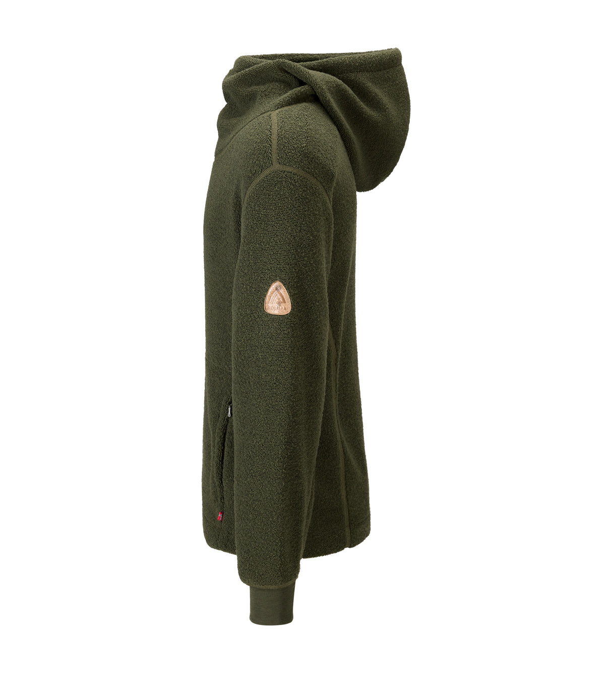 Aclima - ReBorn Terry 400g Unisex Pullover // Olive Melange fra Aclima - billede nr. 3 hos GrejFreak.dk