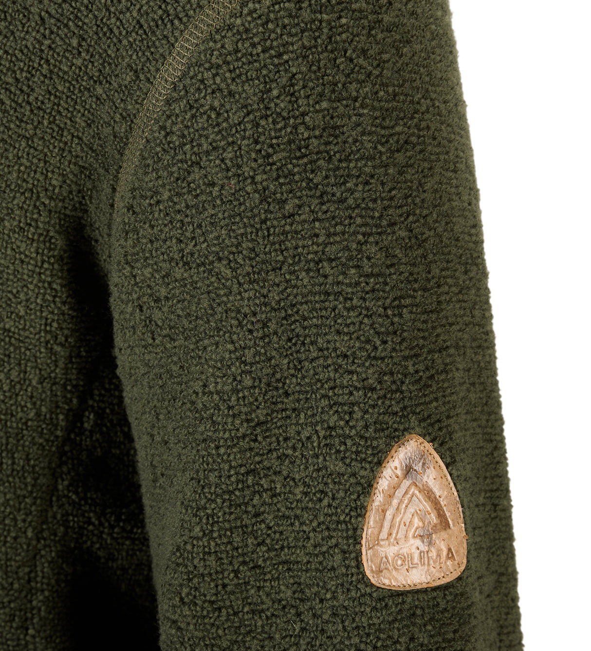 Aclima - ReBorn Terry 400g Unisex Pullover // Olive Melange fra Aclima - billede nr. 5 hos GrejFreak.dk