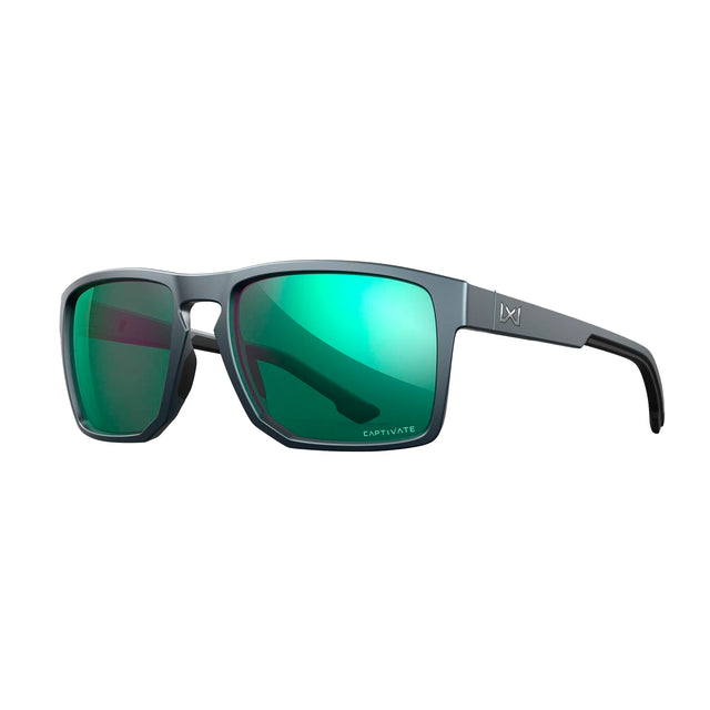 Wiley X - FOUNDER // Captivate Pol Green Mirror - Matte Graphite Frame fra Wiley X - billede nr. 1 hos GrejFreak.dk