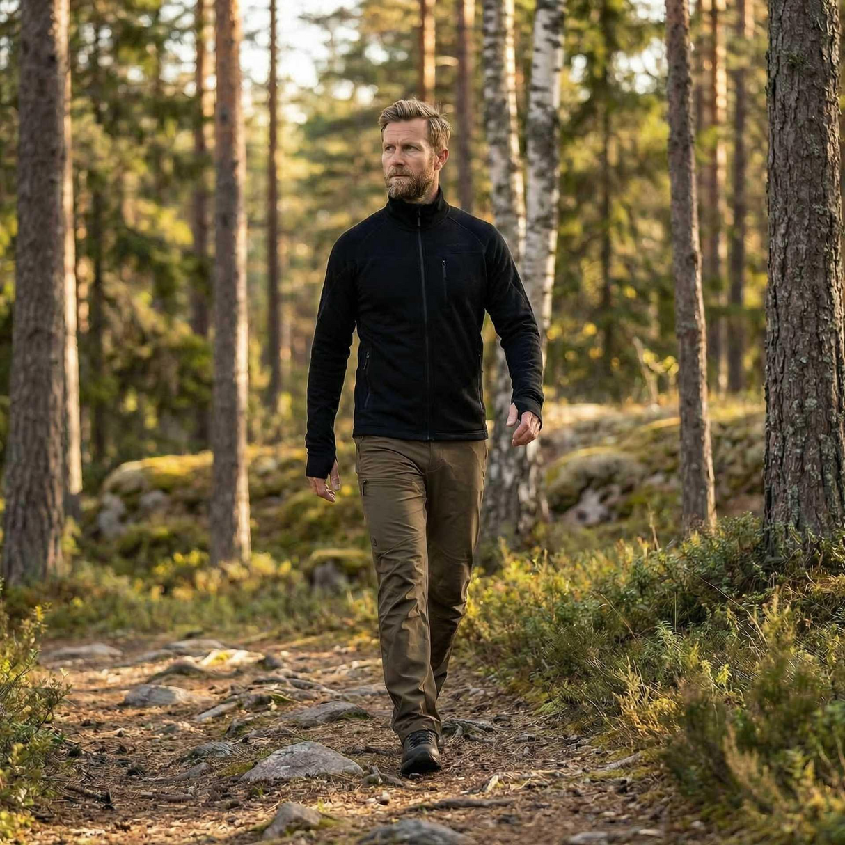 Marselis - Merino Stretch Jakke // Sort fra Marselis - billede nr. 3 hos GrejFreak.dk