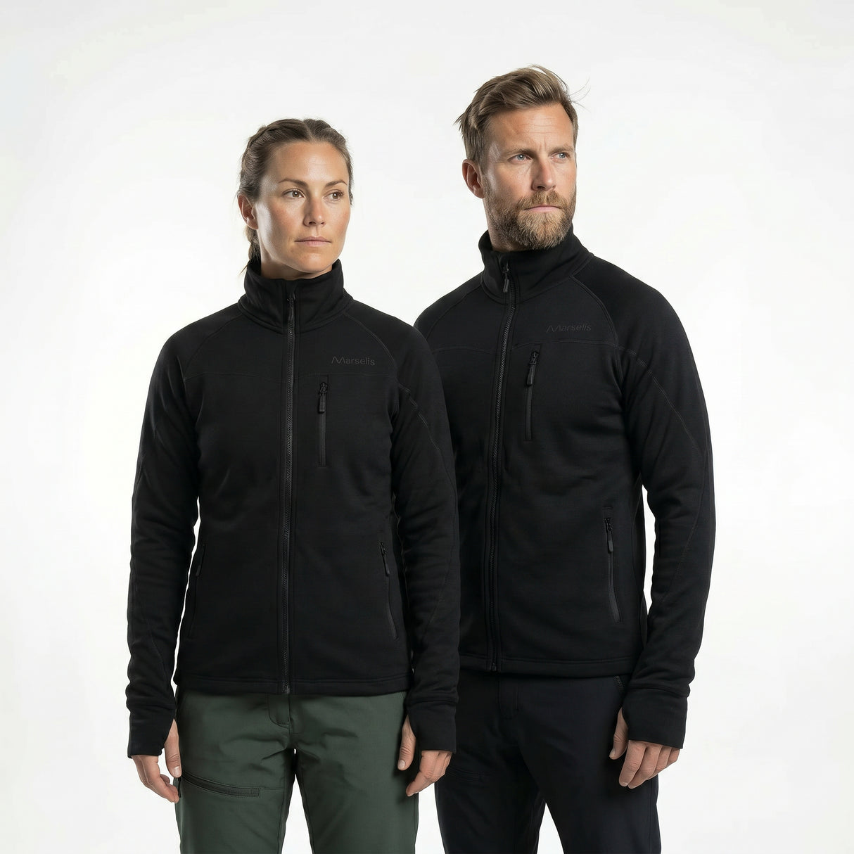 Marselis - Merino Stretch Jakke // Sort fra Marselis - billede nr. 7 hos GrejFreak.dk