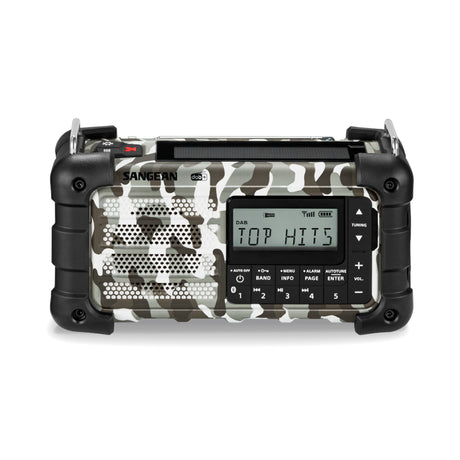 Sangean - MMR-99 DAB+/FM/Bluetooth/AUX - Multi-Powered Digital Nødradio // Arctic Camo fra Sangean - billede nr. 1 hos GrejFreak.dk