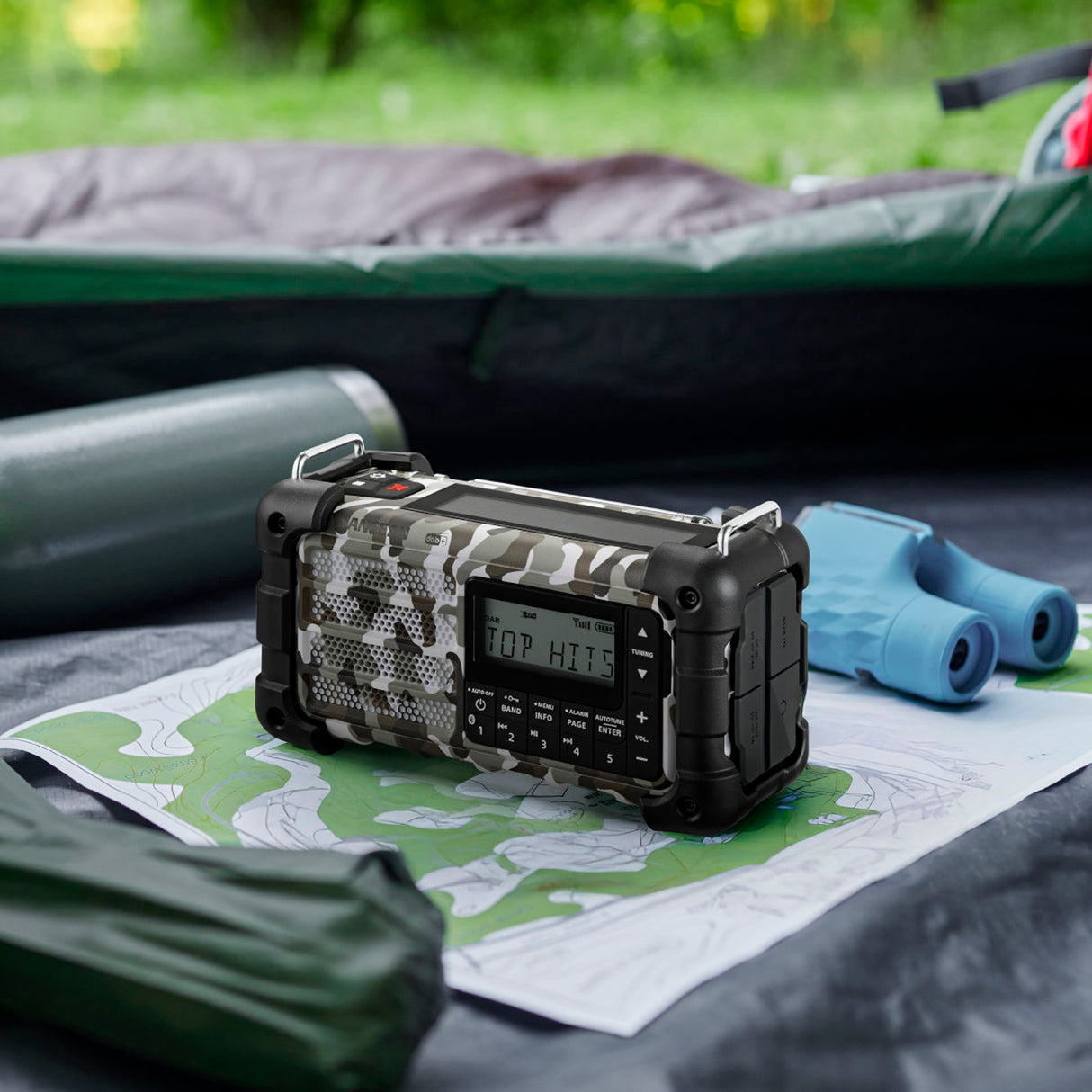 Sangean - MMR-99 DAB+/FM/Bluetooth/AUX - Multi-Powered Digital Nødradio // Arctic Camo fra Sangean - billede nr. 5 hos GrejFreak.dk