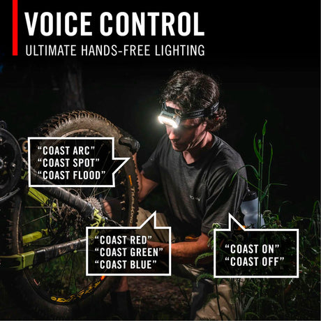 Coast - RL35R Genopladelig Pandelampe Med Stemmestyring 1100 Lumen fra Coast - billede nr. 11 hos GrejFreak.dk