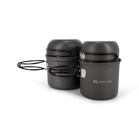 Sunny Hiker - Grydesæt Hard Anodized (4 stk) fra Sunny Hiker - billede nr. 1 hos GrejFreak.dk