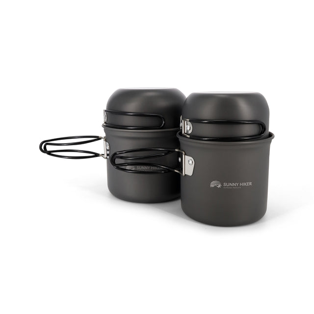 Sunny Hiker - Grydesæt Hard Anodized (4 stk) fra Sunny Hiker - billede nr. 1 hos GrejFreak.dk