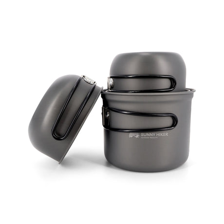 Sunny Hiker - Grydesæt Hard Anodized (4 stk) fra Sunny Hiker - billede nr. 2 hos GrejFreak.dk