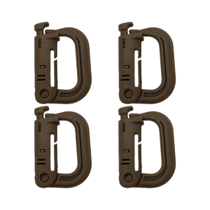 K-Force - Grimloc Karabiner 4-pak // Khaki fra K-Force Tactical - billede nr. 1 hos GrejFreak.dk