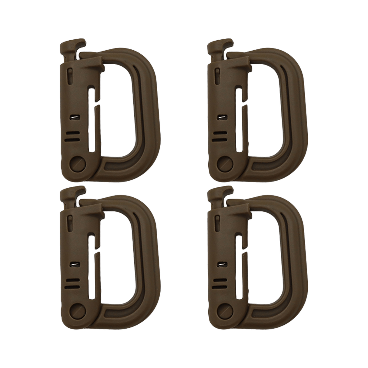 K-Force - Grimloc Karabiner 4-pak // Khaki fra K-Force Tactical - billede nr. 1 hos GrejFreak.dk