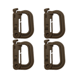 K-Force - Grimloc Karabiner 4-pak // Khaki fra K-Force Tactical - billede nr. 1 hos GrejFreak.dk