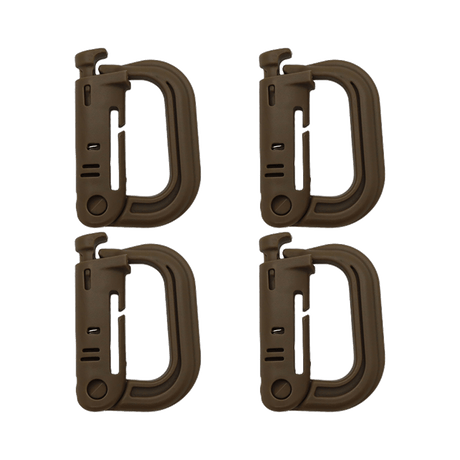 K-Force - Grimloc Karabiner 4-pak // Khaki fra K-Force Tactical - billede nr. 1 hos GrejFreak.dk