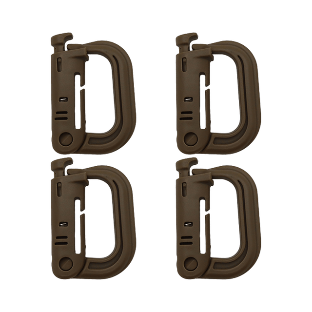 K-Force - Grimloc Karabiner 4-pak // Khaki fra K-Force Tactical - billede nr. 1 hos GrejFreak.dk
